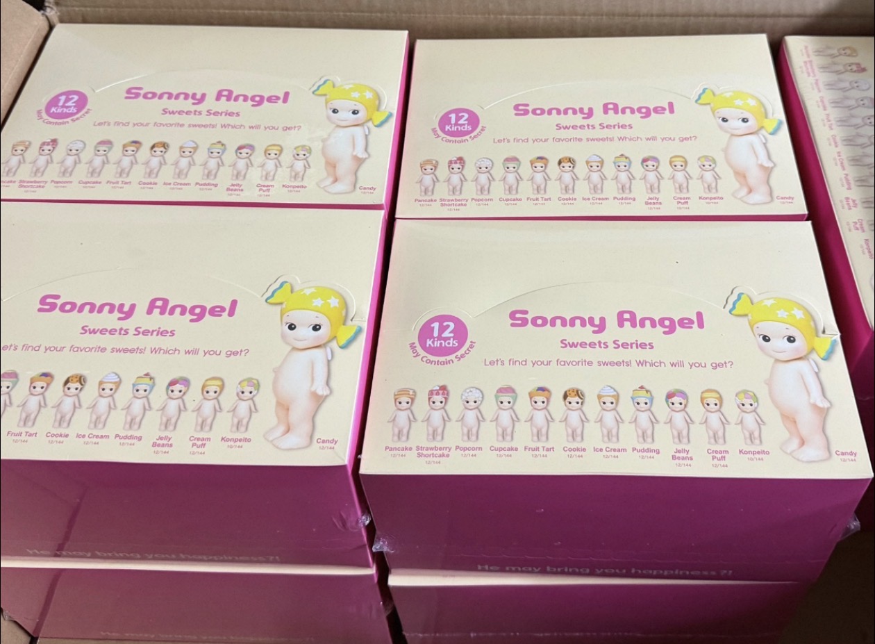 Sonny Angel collectible products in JackPop storage