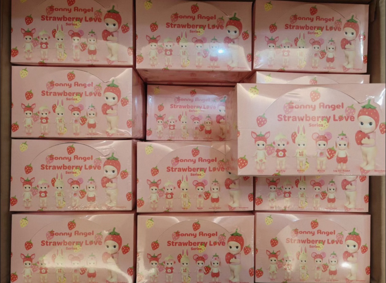 Sonny Angel and collectible figure stock in storage